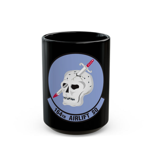 164 Airlift Squadron (U.S. Air Force) Black Coffee Mug