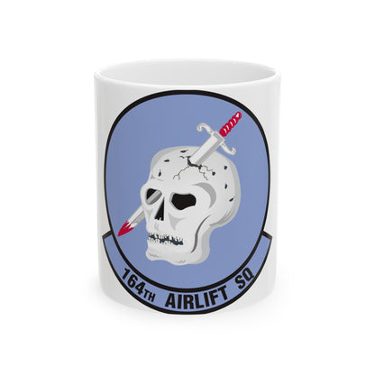 164 Airlift Squadron (U.S. Air Force) White Coffee Mug-11oz-The Sticker Space