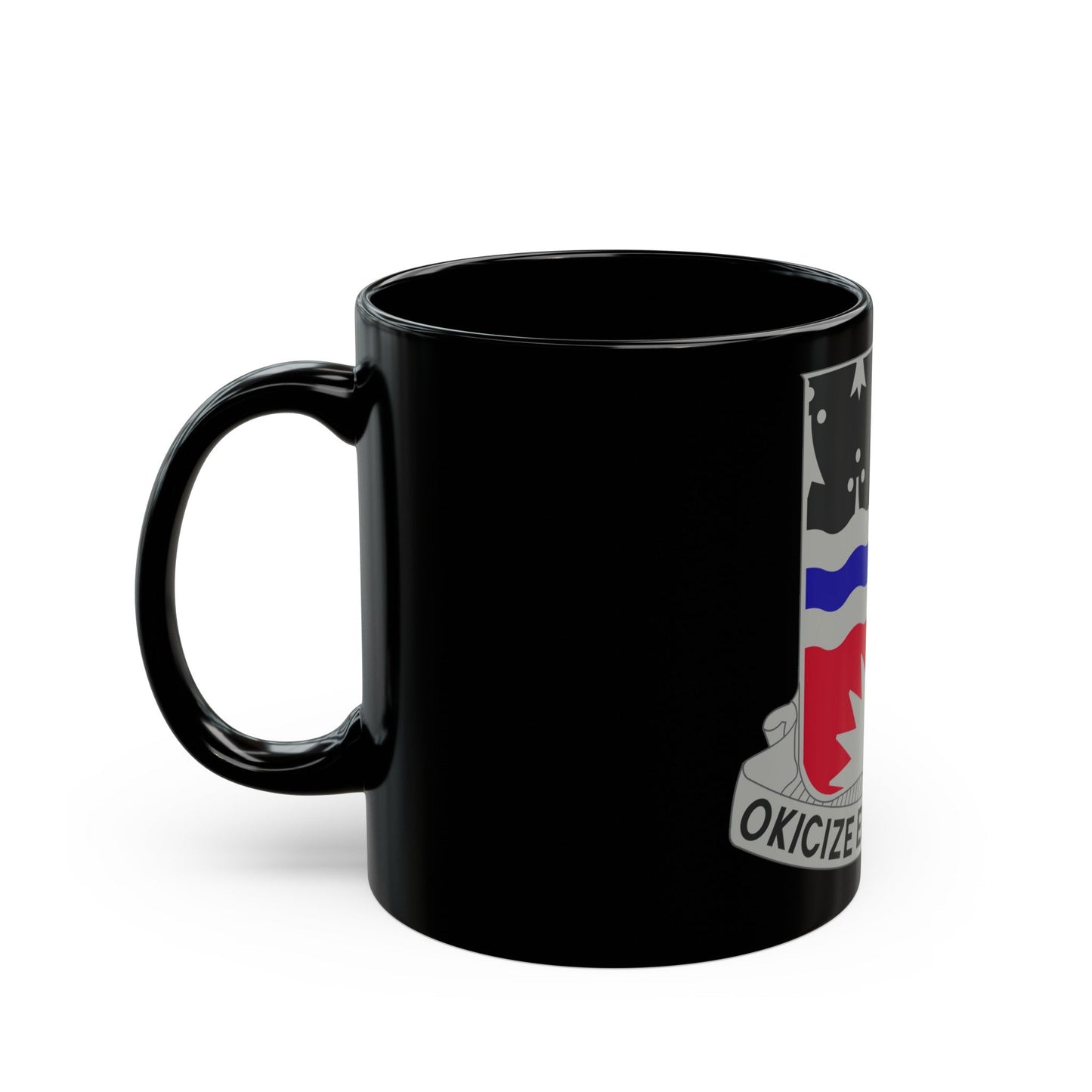 164 Engineer Battalion (U.S. Army) Black Coffee Mug-The Sticker Space
