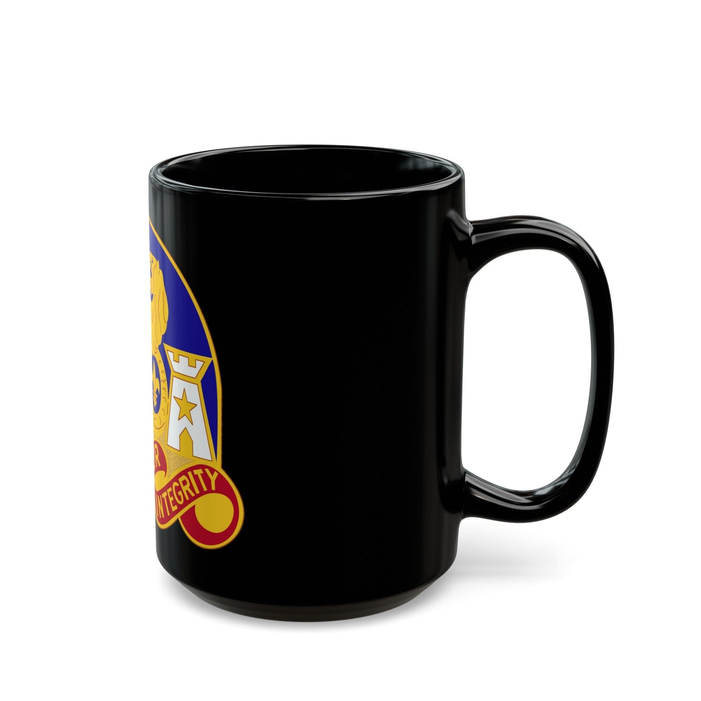 164 Engineer Group (U.S. Army) Black Coffee Mug-The Sticker Space