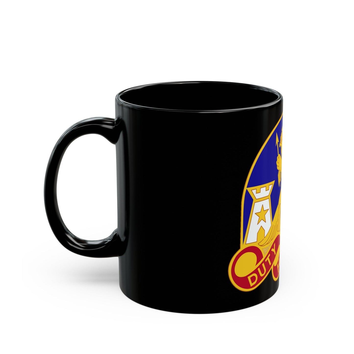 164 Engineer Group (U.S. Army) Black Coffee Mug-The Sticker Space