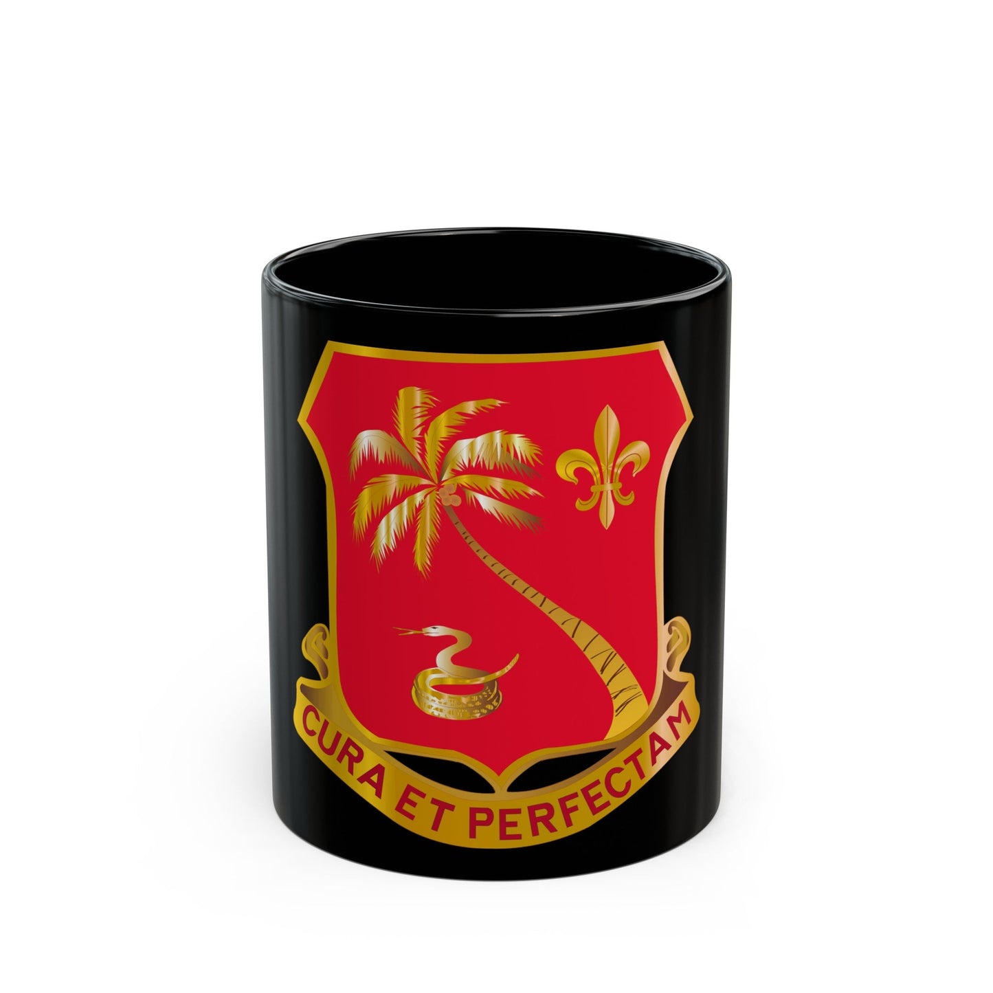 164th Field Artillery Battalion (U.S. Army) Black Coffee Mug-11oz-The Sticker Space