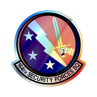 164th Security Forces Squadron (U.S. Air Force) Holographic STICKER Die-Cut Vinyl Decal-3 Inch-The Sticker Space