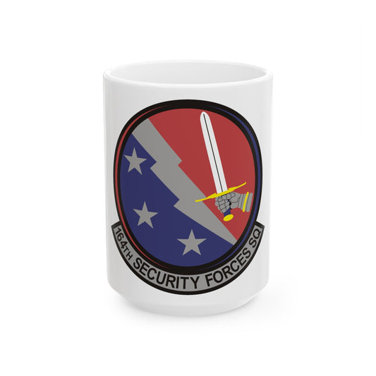 164th Security Forces Squadron (U.S. Air Force) White Coffee Mug-15oz-The Sticker Space