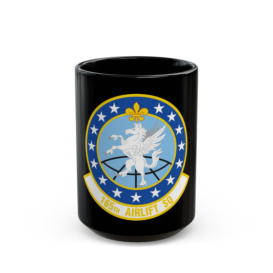 165 Airlift Squadron (U.S. Air Force) Black Coffee Mug