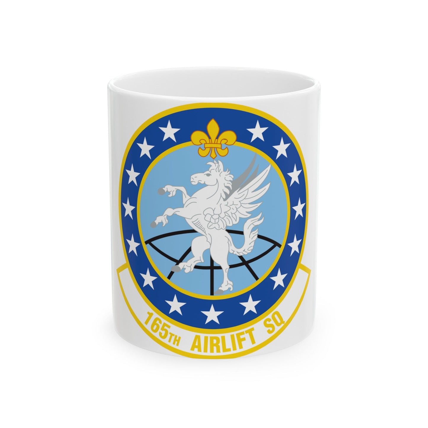 165 Airlift Squadron (U.S. Air Force) White Coffee Mug-11oz-The Sticker Space