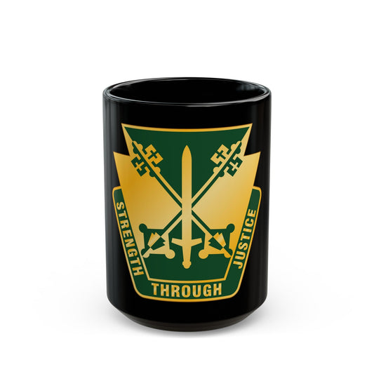 165 Military Police Pennsylvania National Guard (U.S. Army) Black Coffee Mug