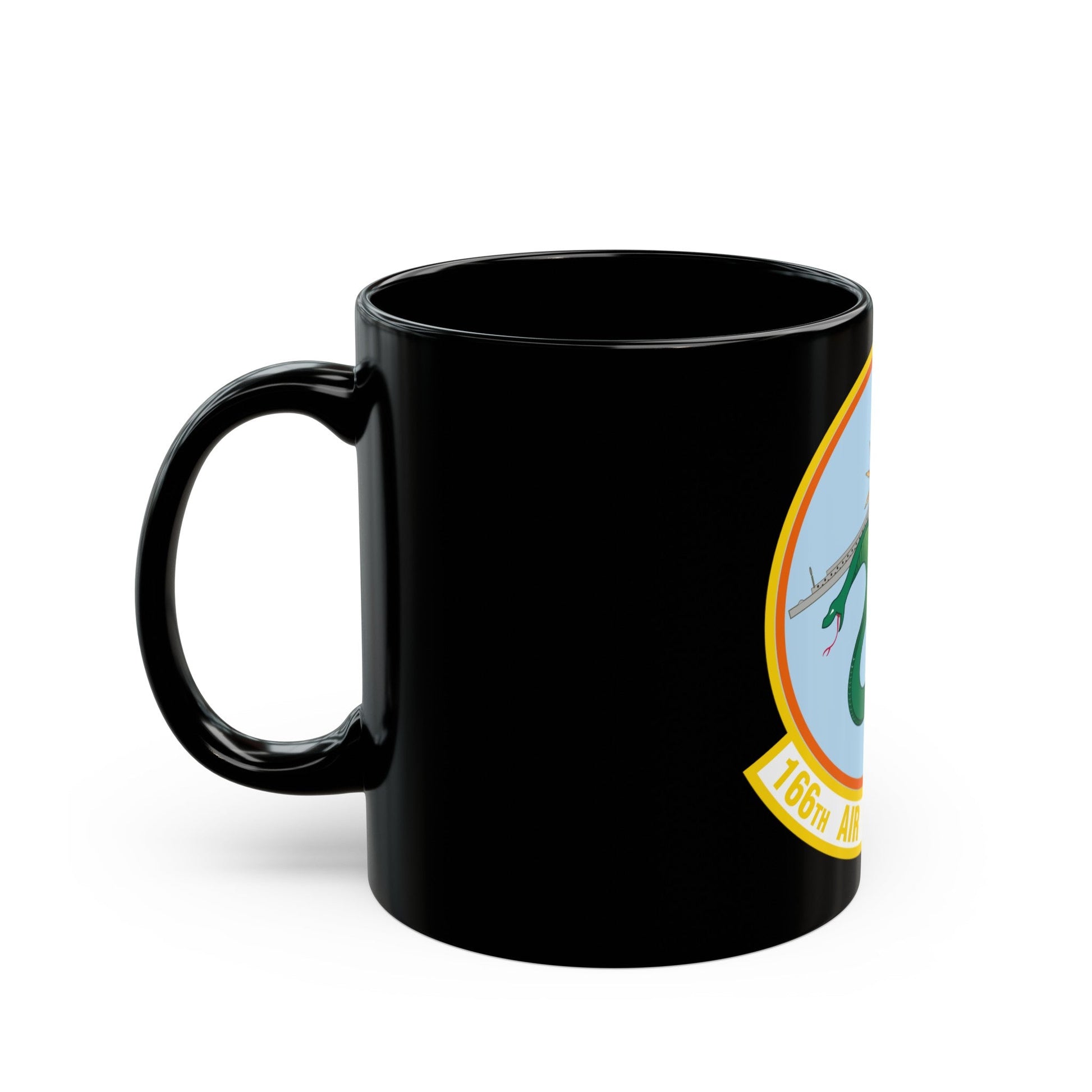 166 Air Refueling Squadron (U.S. Air Force) Black Coffee Mug-The Sticker Space