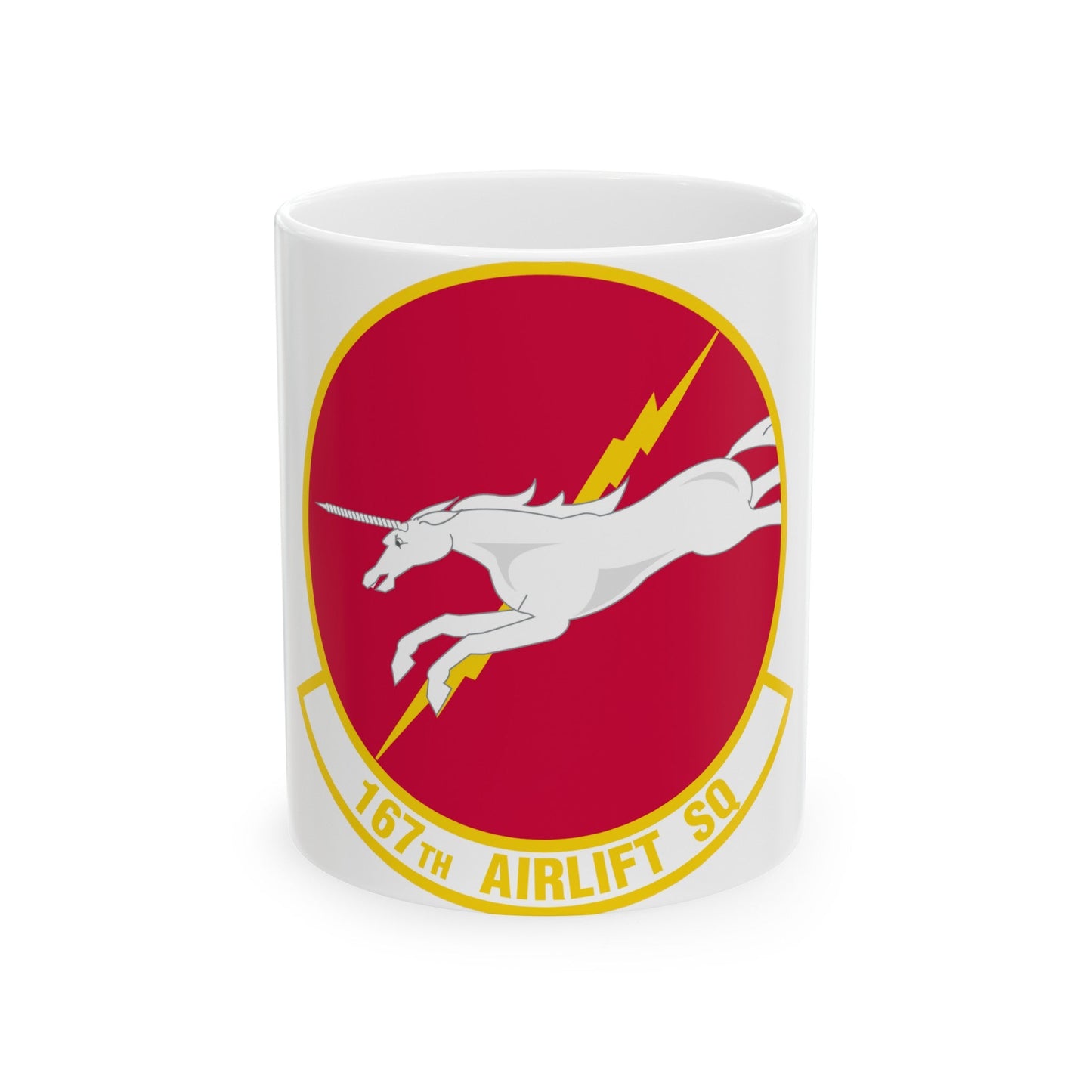 167 Airlift Squadron (U.S. Air Force) White Coffee Mug-11oz-The Sticker Space