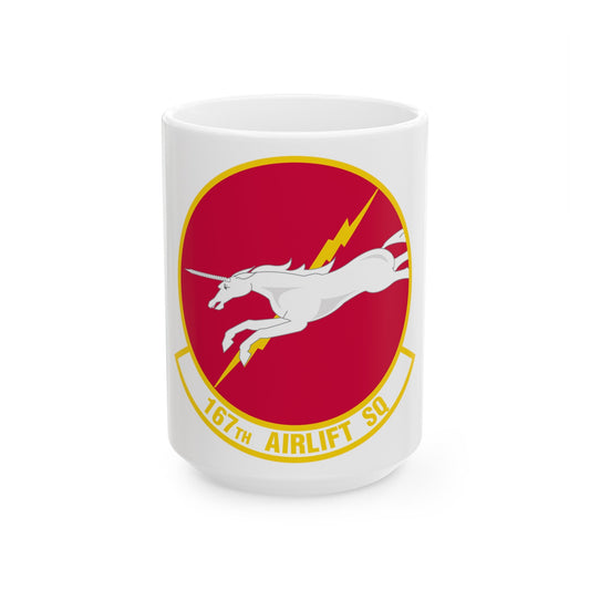 167 Airlift Squadron (U.S. Air Force) White Coffee Mug-15oz-The Sticker Space