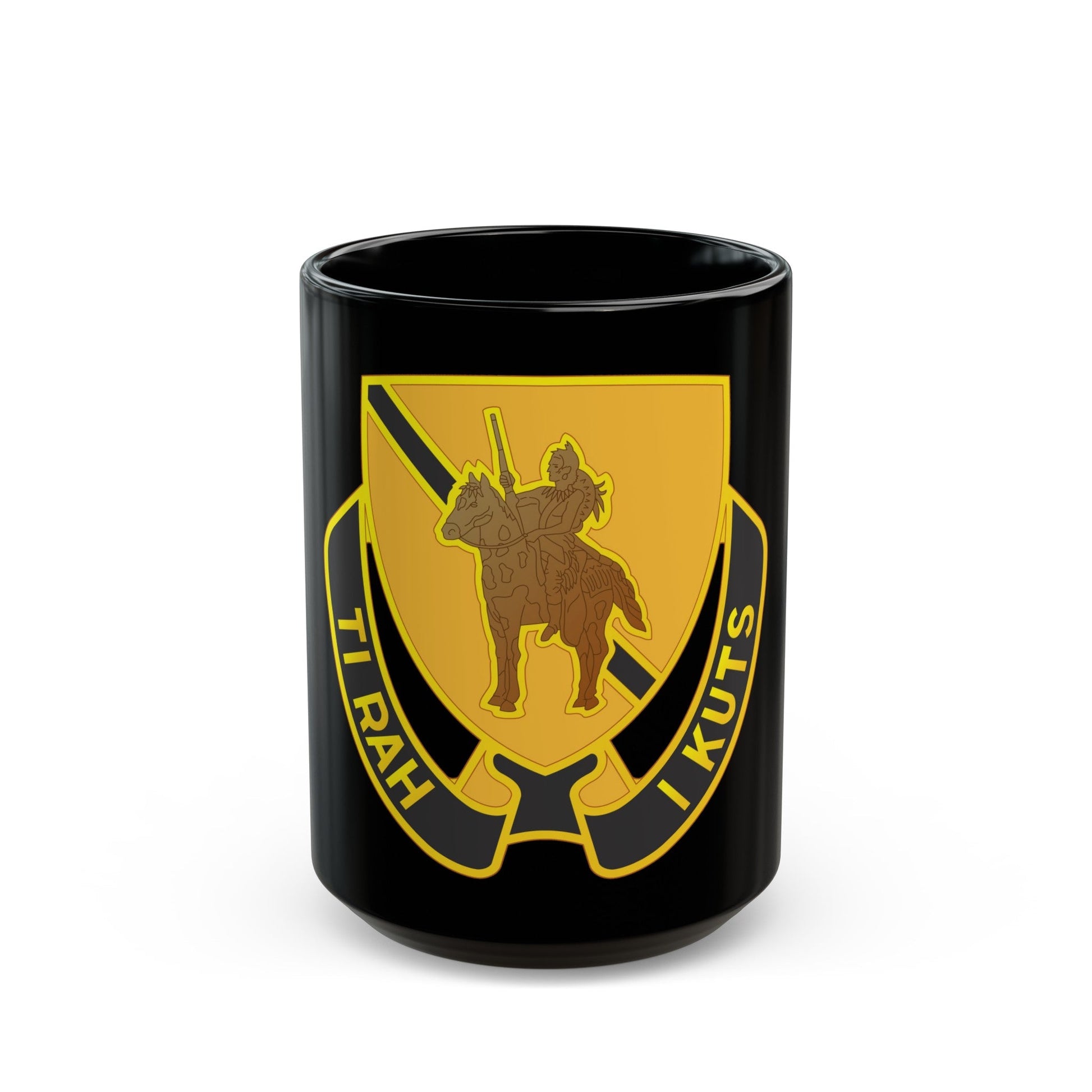 167 Cavalry Regiment (U.S. Army) Black Coffee Mug-15oz-The Sticker Space
