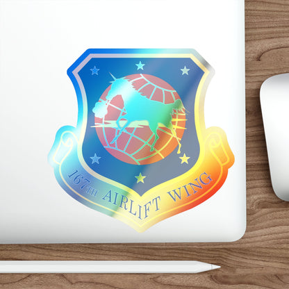167th Airlift Wing (U.S. Air Force) Holographic STICKER Die-Cut Vinyl Decal-The Sticker Space