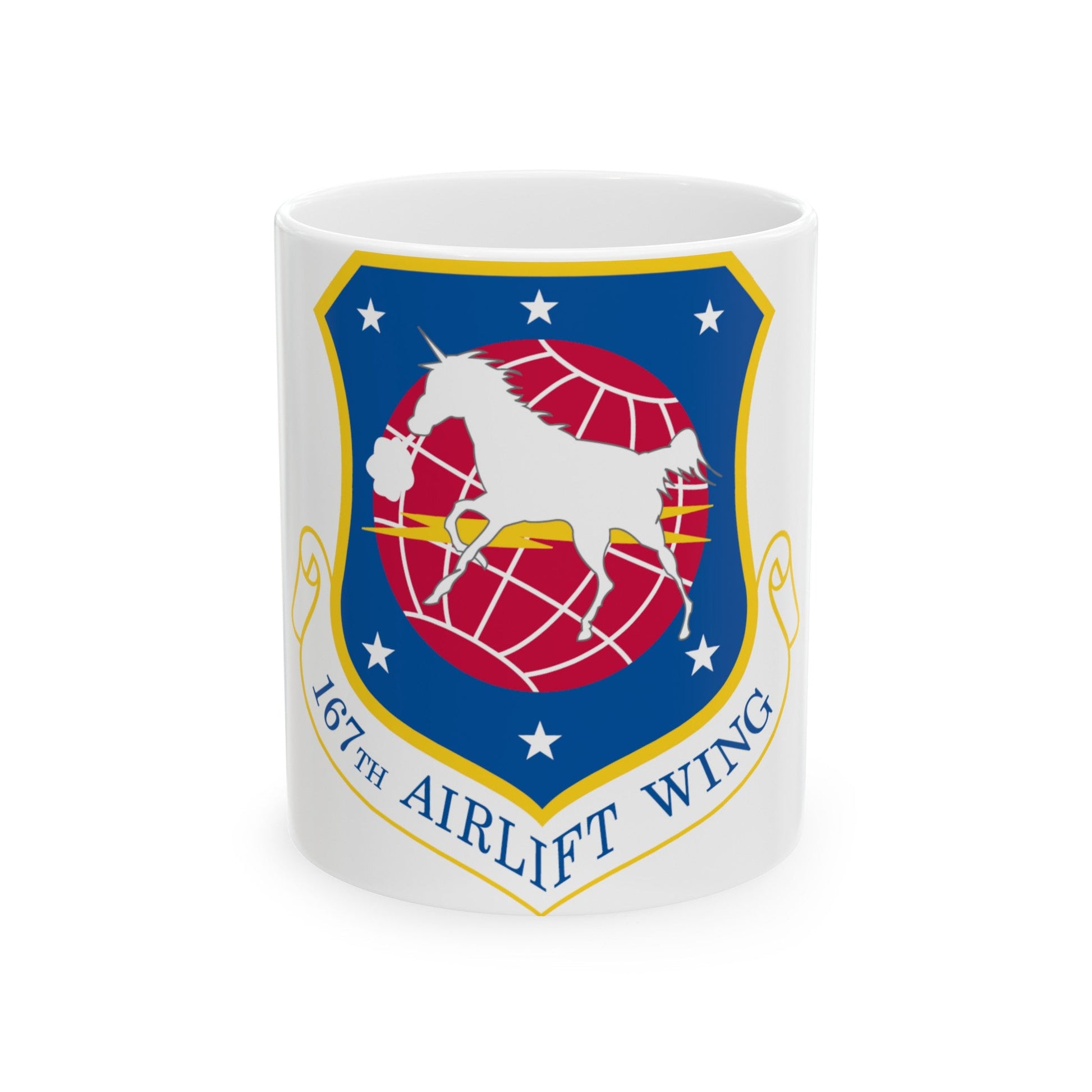 167th Airlift Wing (U.S. Air Force) White Coffee Mug-11oz-The Sticker Space