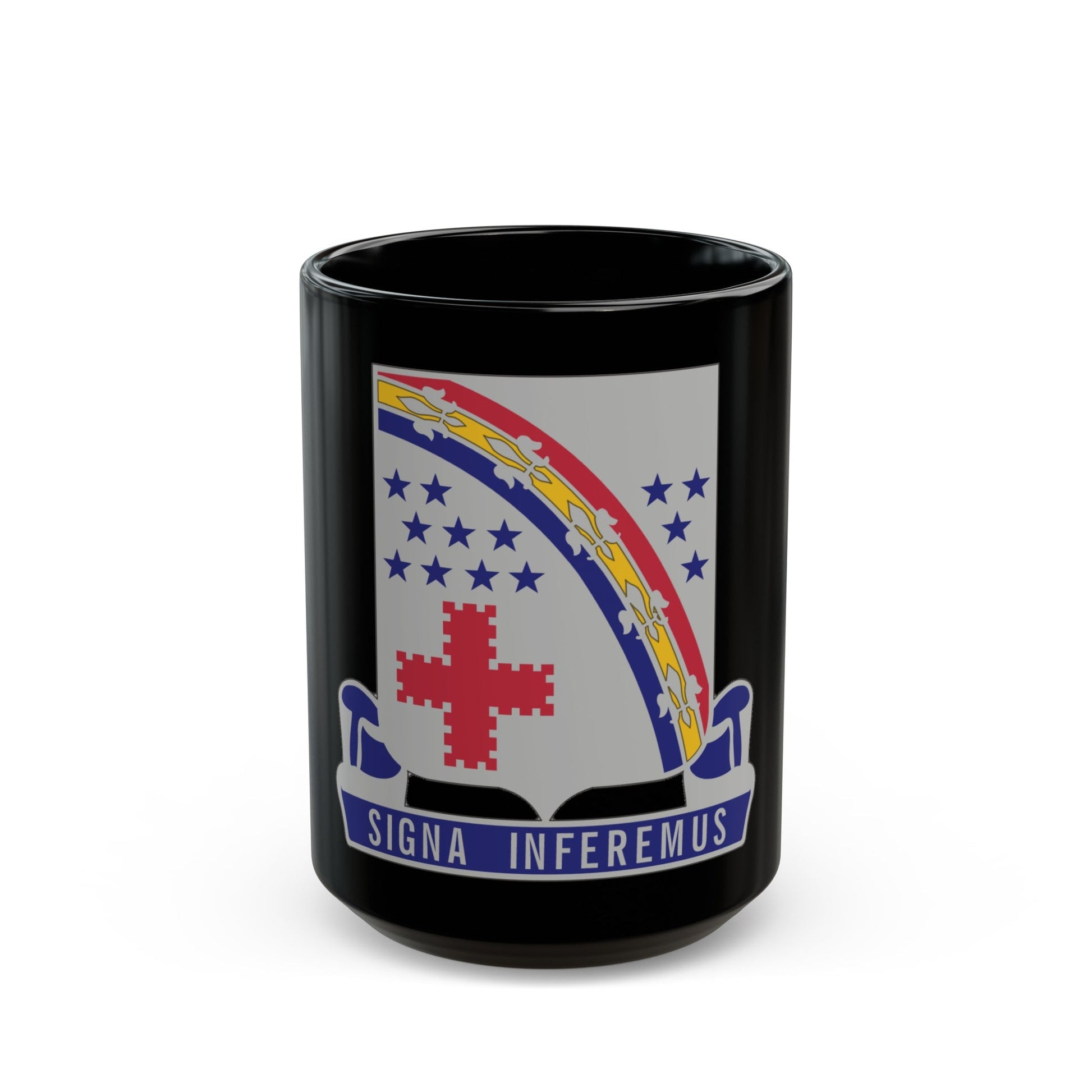 167th Infantry Regiment (U.S. Army) Black Coffee Mug-15oz-The Sticker Space