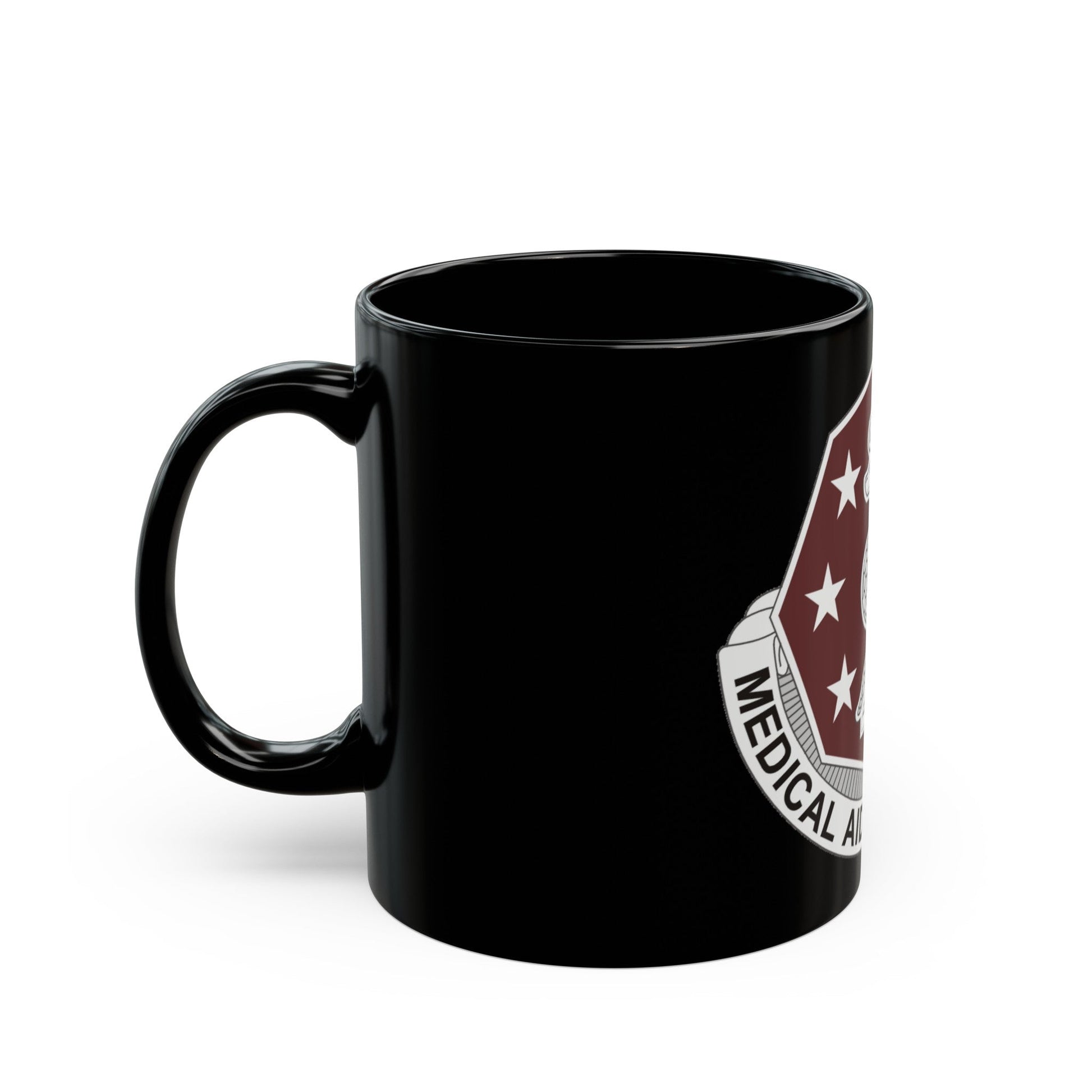 168 Medical Battalion (U.S. Army) Black Coffee Mug-The Sticker Space