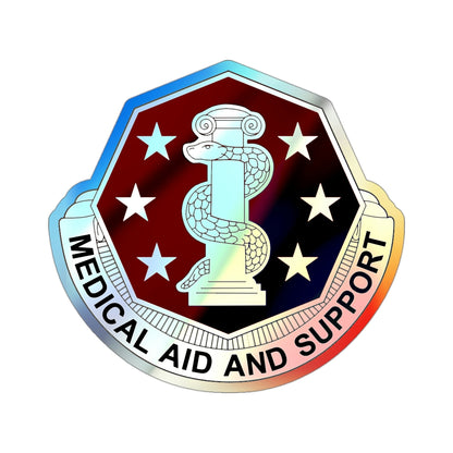 168 Medical Battalion (U.S. Army) Holographic STICKER Die-Cut Vinyl Decal-3 Inch-The Sticker Space
