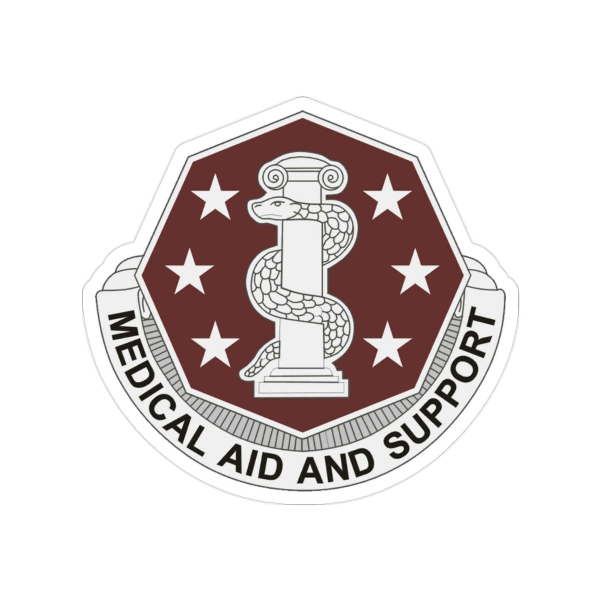 168 Medical Battalion (U.S. Army) Transparent STICKER Die-Cut Vinyl Decal-2 Inch-The Sticker Space