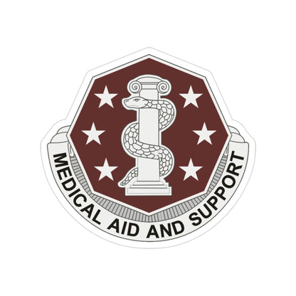 168 Medical Battalion (U.S. Army) Transparent STICKER Die-Cut Vinyl Decal-3 Inch-The Sticker Space