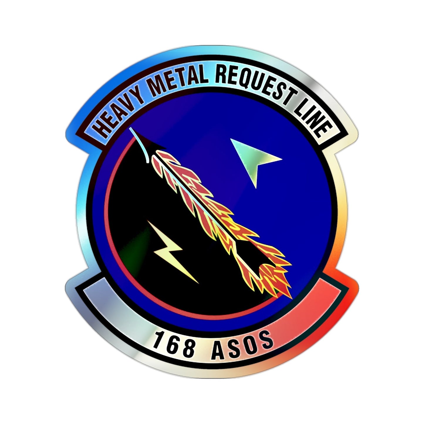168th Air Support Operations Squadron (U.S. Air Force) Holographic STICKER Die-Cut Vinyl Decal-2 Inch-The Sticker Space