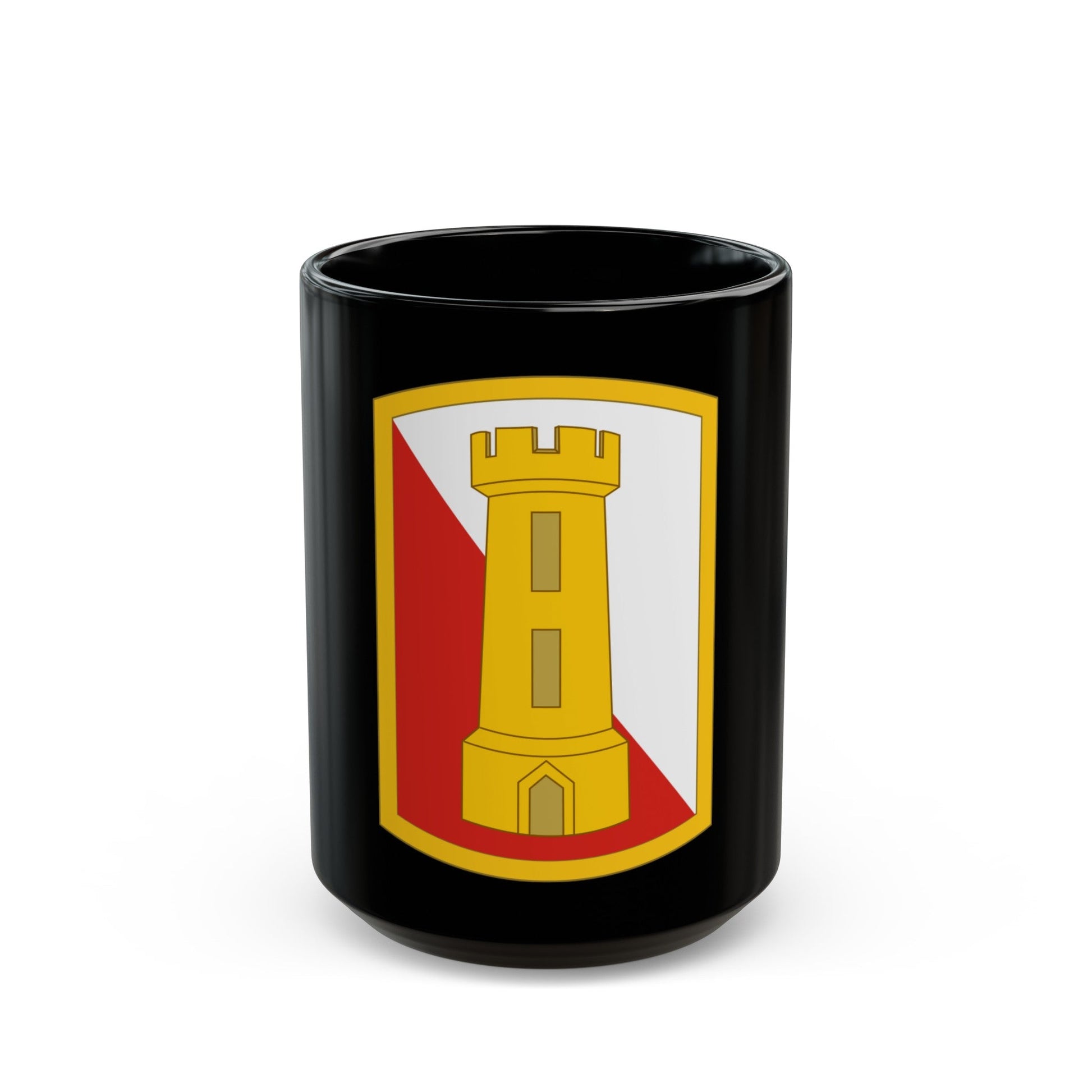 168th Engineer Brigade (U.S. Army) Black Coffee Mug-15oz-The Sticker Space
