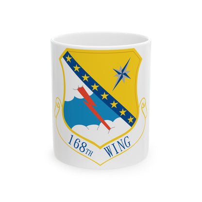 168th Wing emblem (U.S. Air Force) White Coffee Mug-11oz-The Sticker Space
