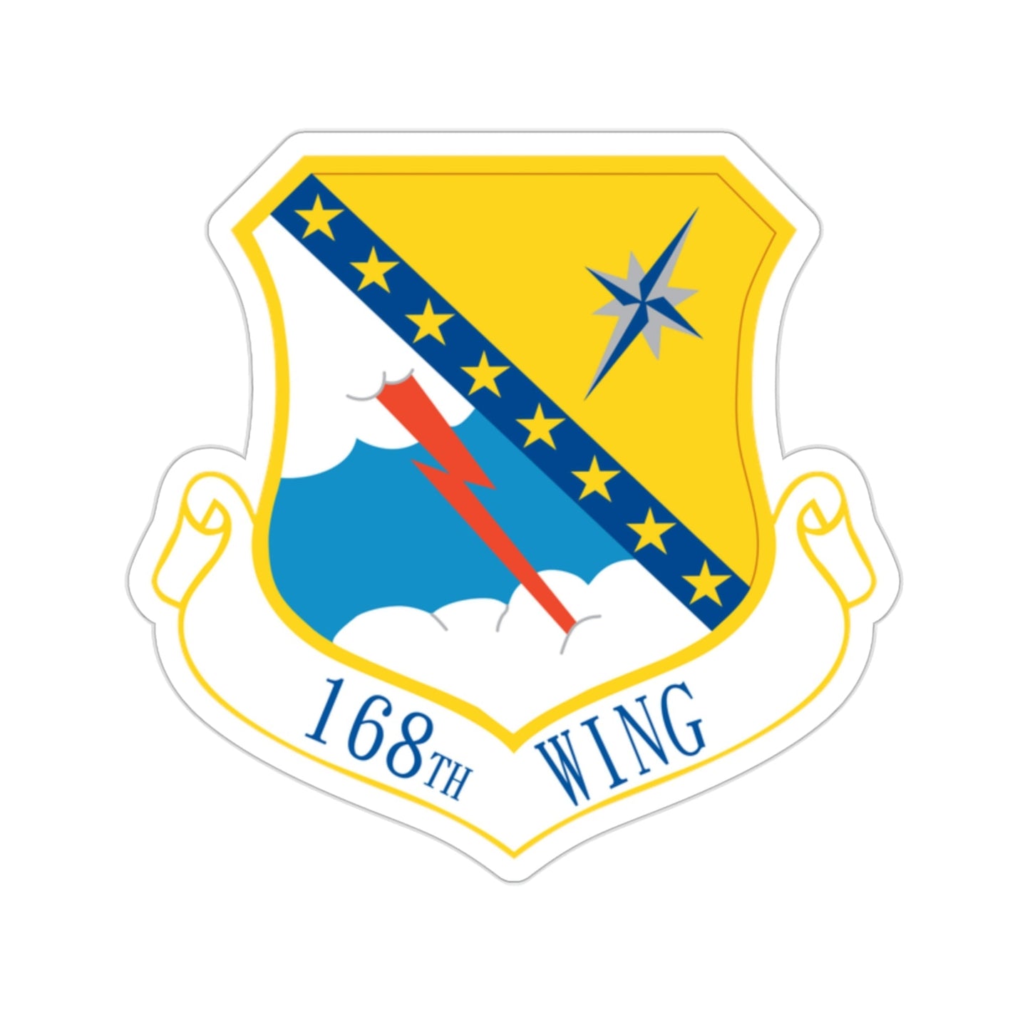 168th Wing (U.S. Air Force) STICKER Vinyl Die-Cut Decal-2 Inch-The Sticker Space