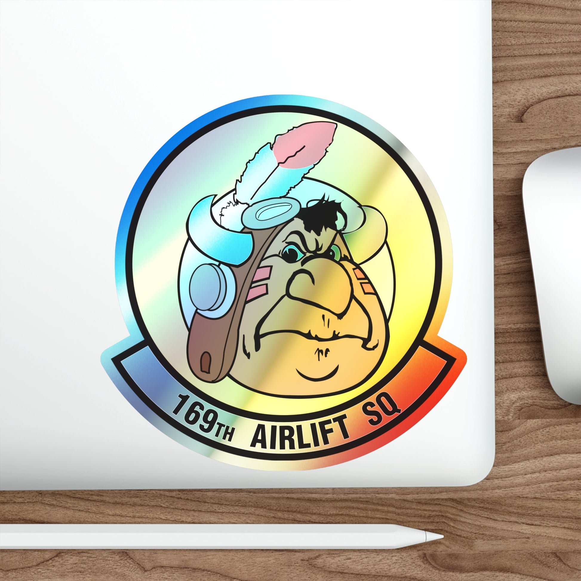 169 Airlift Squadron (U.S. Air Force) Holographic STICKER Die-Cut Vinyl Decal-The Sticker Space