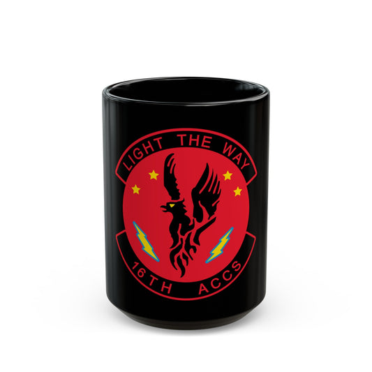 16TH ACCS (U.S. Air Force) Black Coffee Mug-15oz-The Sticker Space