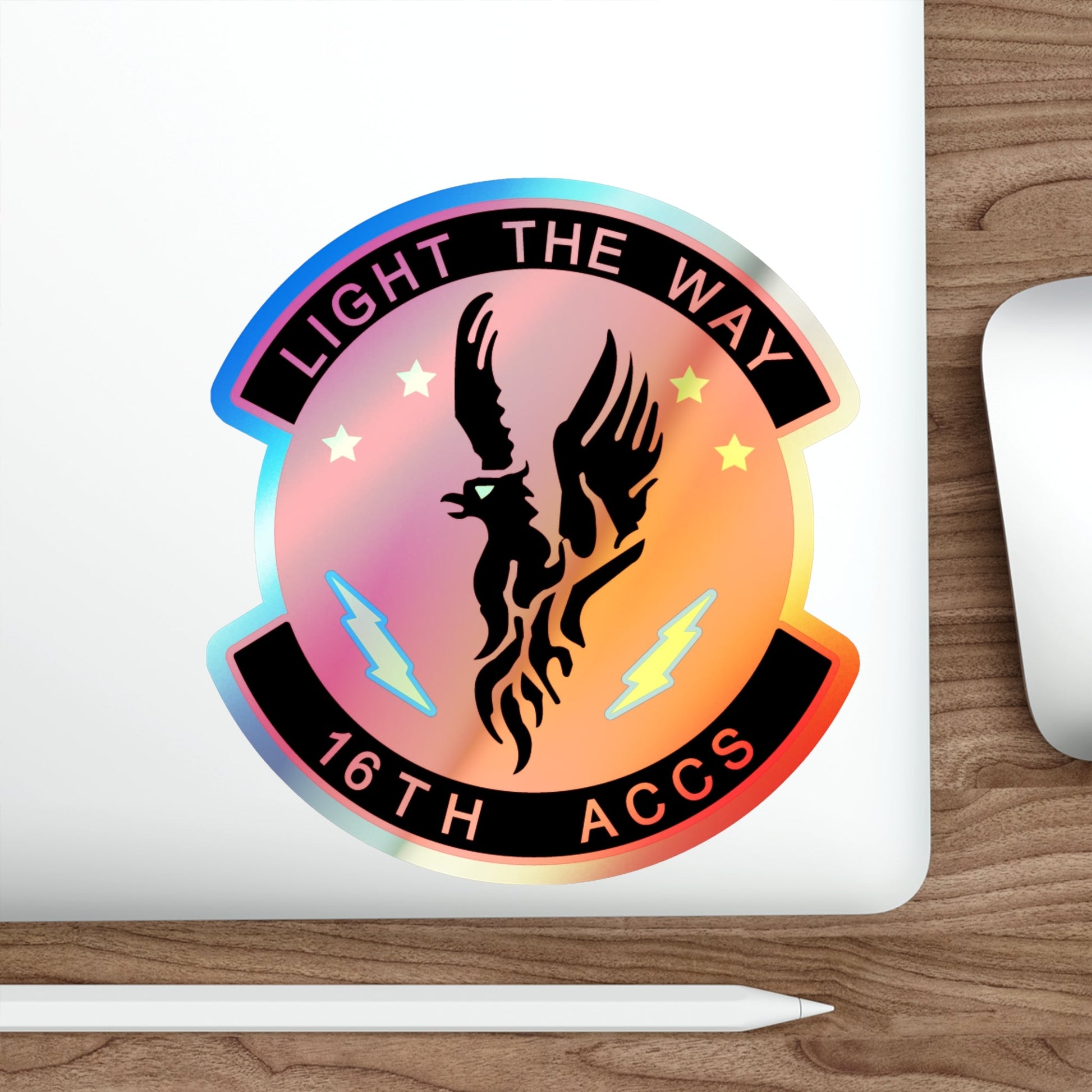 16TH ACCS (U.S. Air Force) Holographic STICKER Die-Cut Vinyl Decal-The Sticker Space