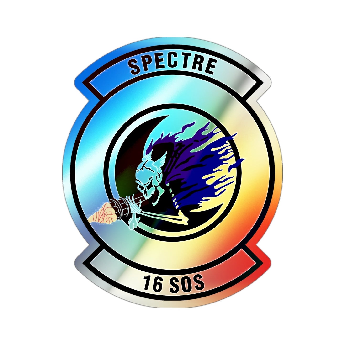 16th Special Operations Squadron (U.S. Air Force) Holographic STICKER Die-Cut Vinyl Decal-3 Inch-The Sticker Space