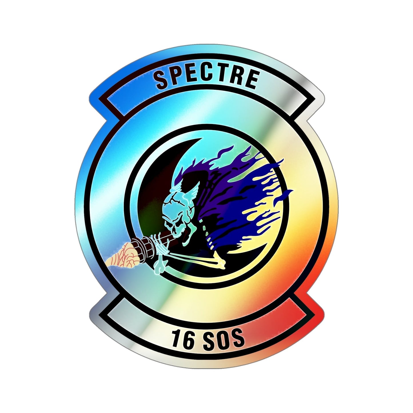 16th Special Operations Squadron (U.S. Air Force) Holographic STICKER Die-Cut Vinyl Decal-5 Inch-The Sticker Space