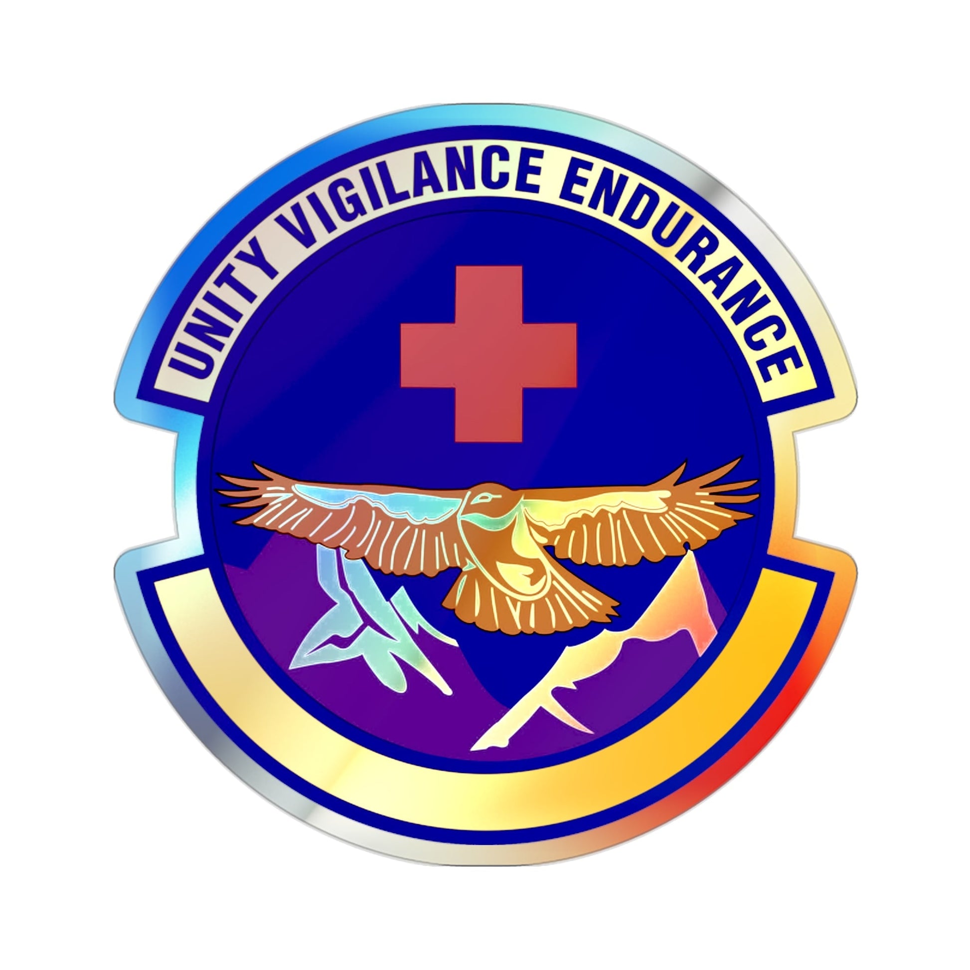 17 Operational Medical Readiness Squadron AETC (U.S. Air Force) Holographic STICKER Die-Cut Vinyl Decal-2 Inch-The Sticker Space
