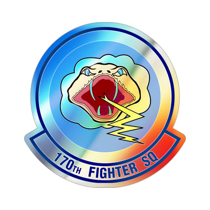 170 Fighter Squadron (U.S. Air Force) Holographic STICKER Die-Cut Vinyl Decal-2 Inch-The Sticker Space