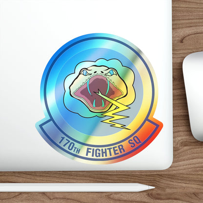 170 Fighter Squadron (U.S. Air Force) Holographic STICKER Die-Cut Vinyl Decal-The Sticker Space