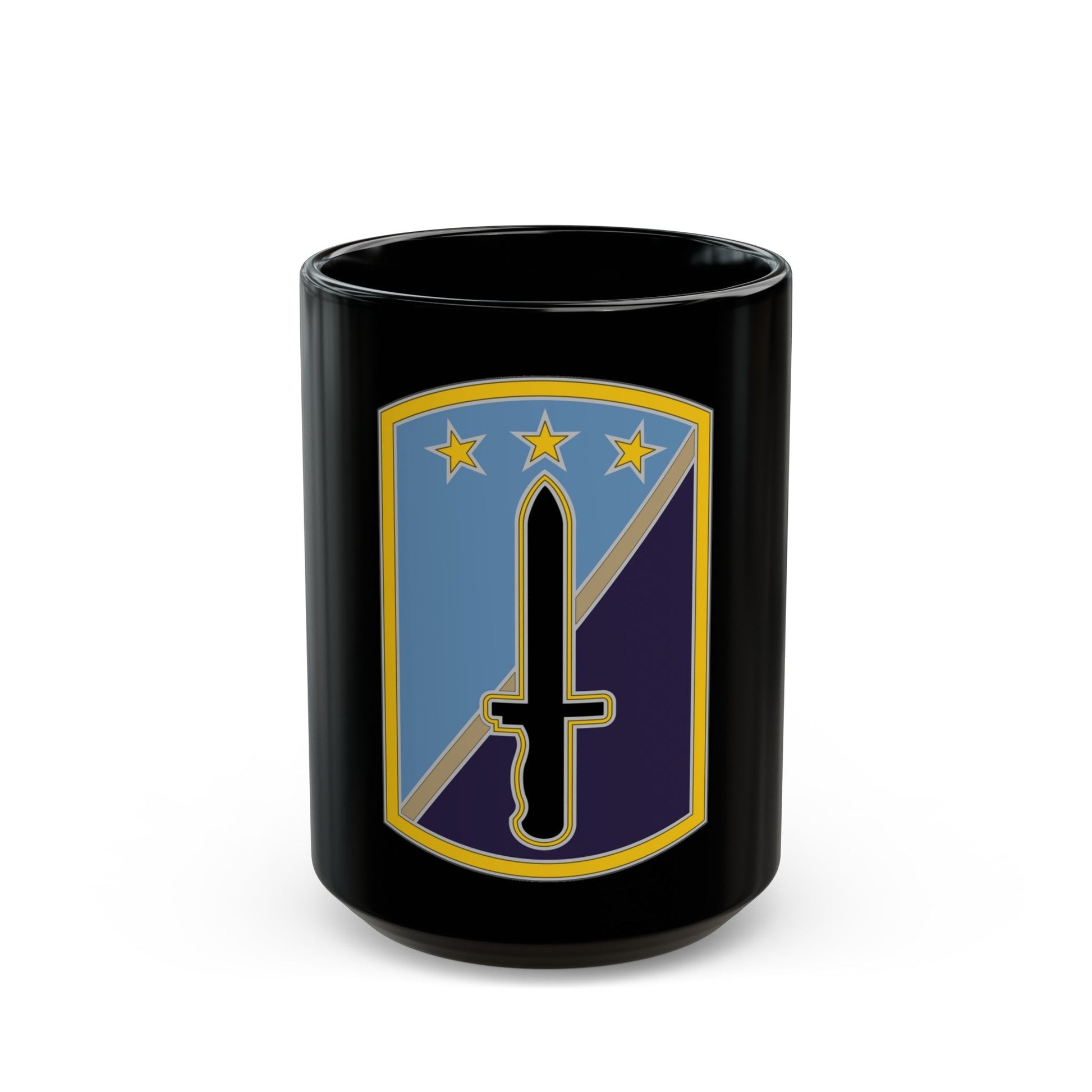 170TH INFANTRY BRIGADE (U.S. Army) Black Coffee Mug-15oz-The Sticker Space