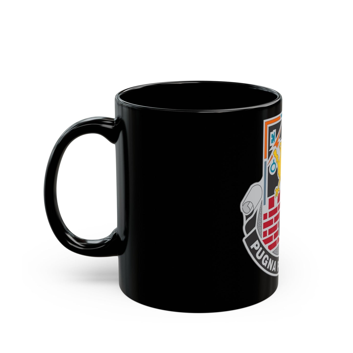 172 Engineer Battalion (U.S. Army) Black Coffee Mug-The Sticker Space
