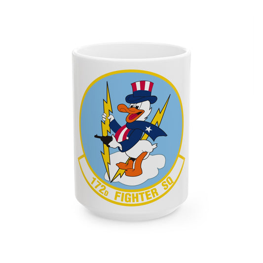 172 Fighter Squadron (U.S. Air Force) White Coffee Mug