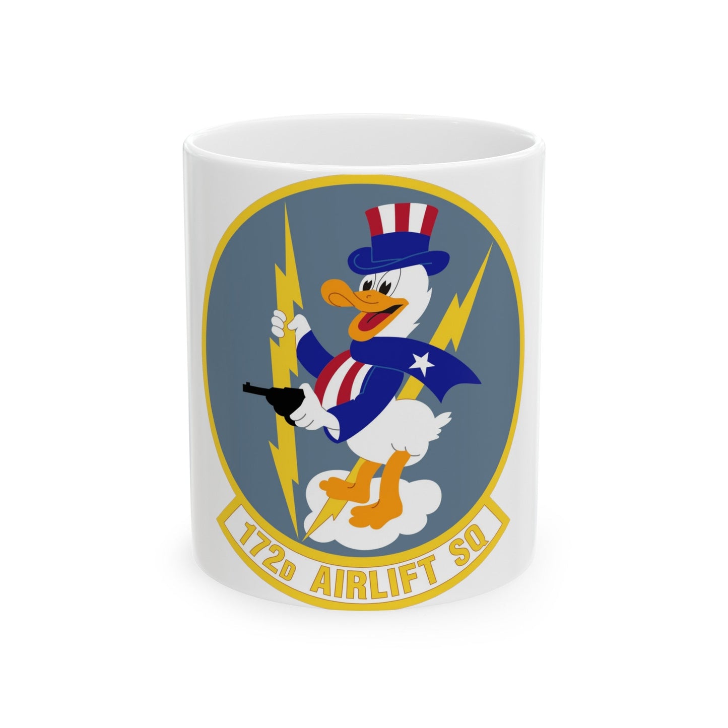 172d Airlift Squadron (U.S. Air Force) White Coffee Mug-11oz-The Sticker Space