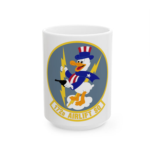 172d Airlift Squadron (U.S. Air Force) White Coffee Mug