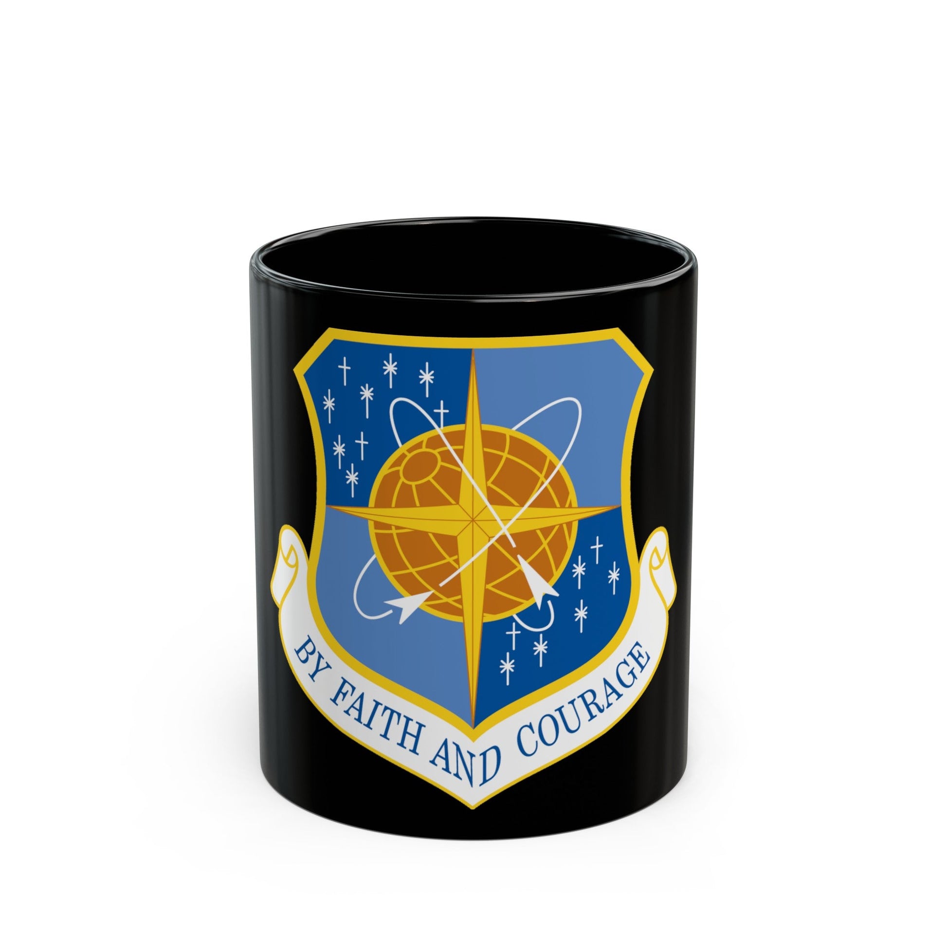 172d Airlift Wing (U.S. Air Force) Black Coffee Mug-11oz-The Sticker Space