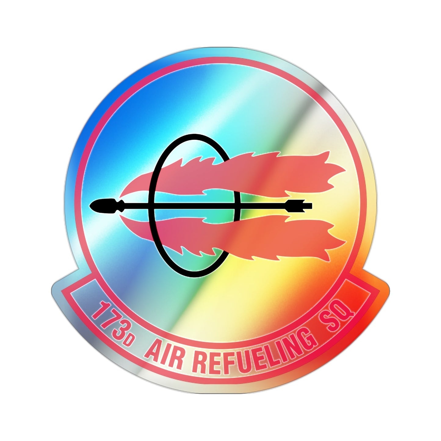 173 Air Refueling Squadron (U.S. Air Force) Holographic STICKER Die-Cut Vinyl Decal-2 Inch-The Sticker Space