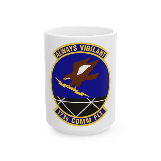 173d Communications Flight (U.S. Air Force) White Coffee Mug-15oz-The Sticker Space