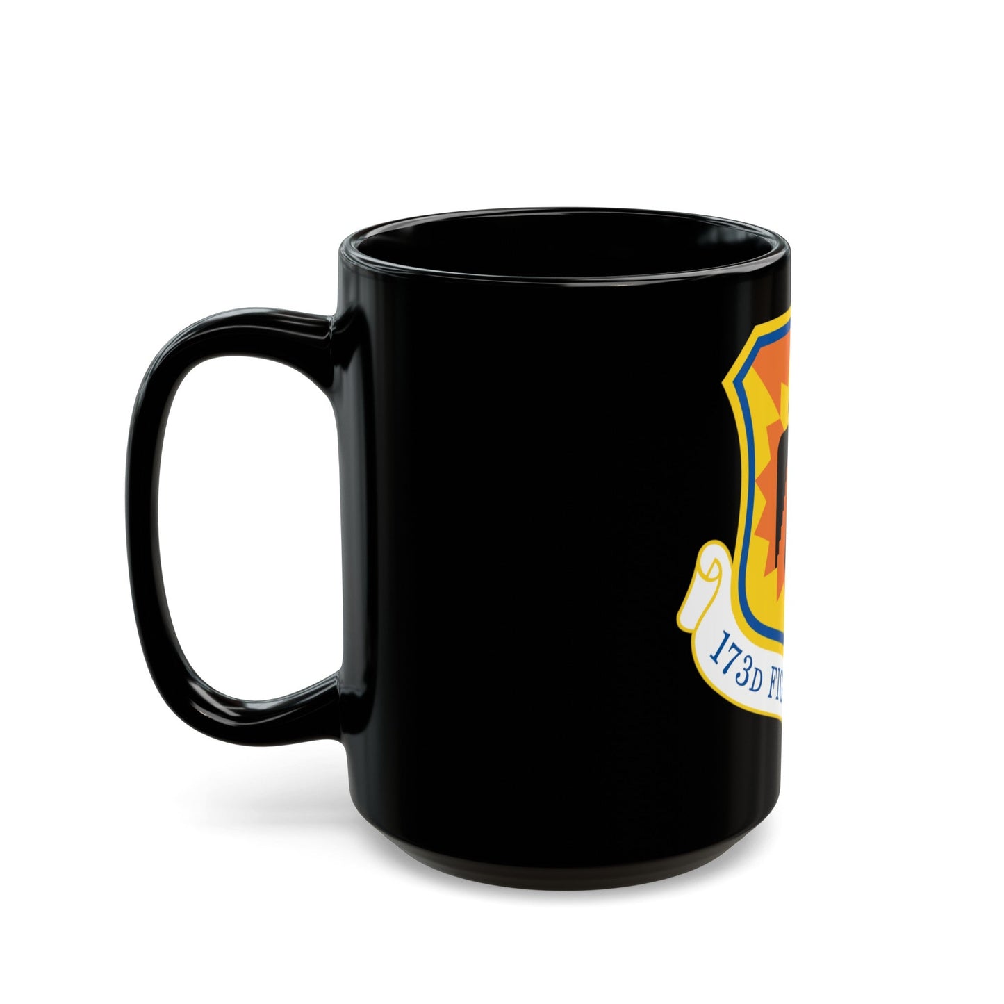 173rd Fighter Wing (U.S. Air Force) Black Coffee Mug-The Sticker Space
