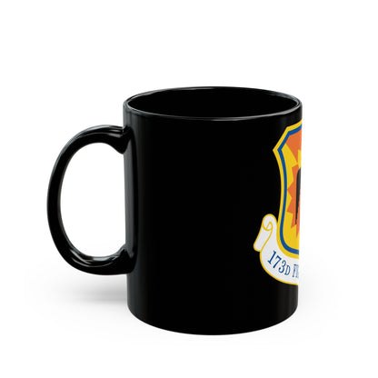 173rd Fighter Wing (U.S. Air Force) Black Coffee Mug-The Sticker Space