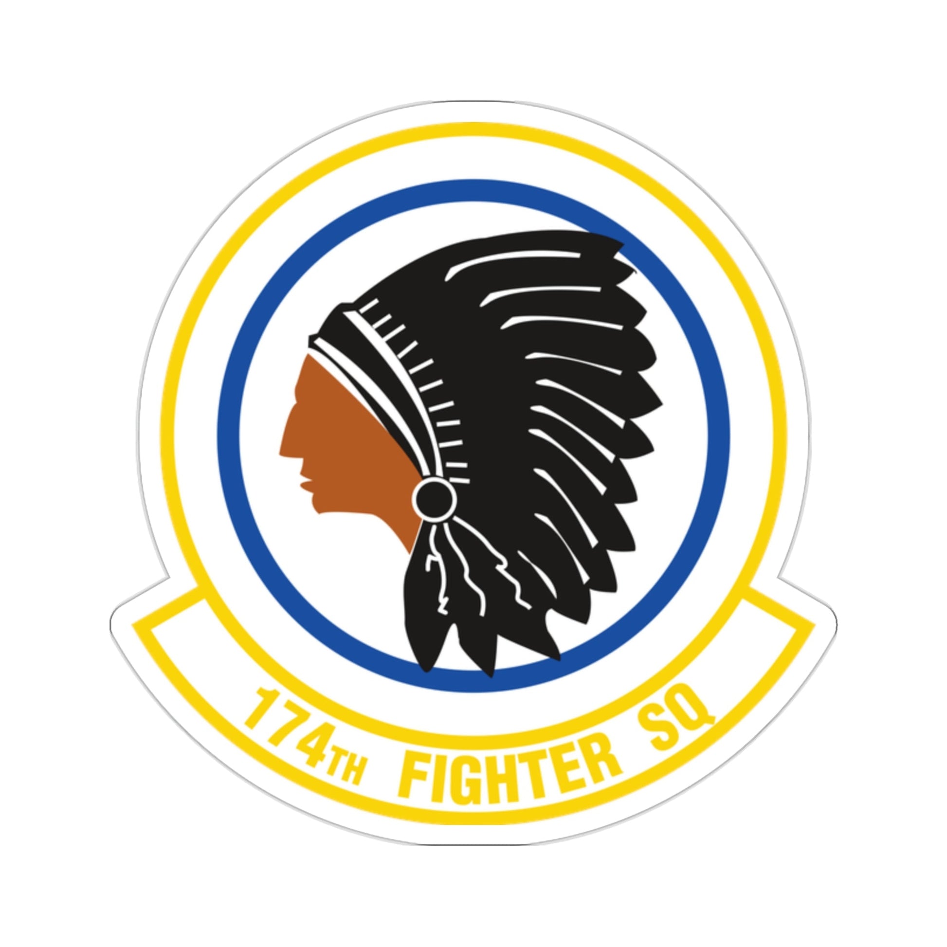 174 Fighter Squadron (U.S. Air Force) STICKER Vinyl Die-Cut Decal-2 Inch-The Sticker Space