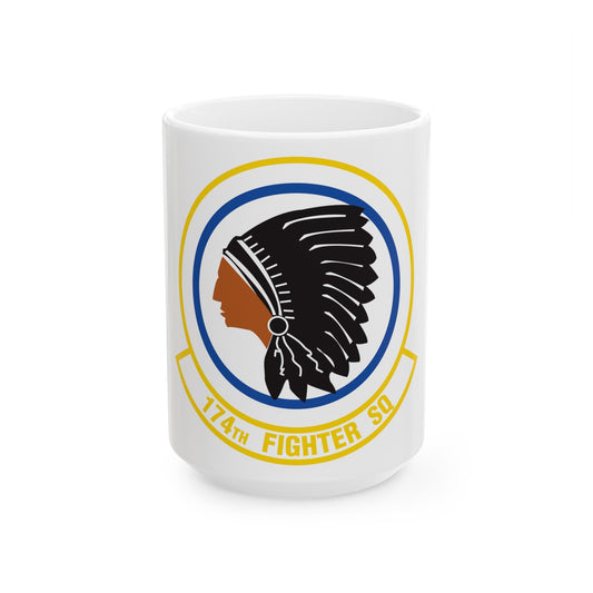 174 Fighter Squadron (U.S. Air Force) White Coffee Mug-15oz-The Sticker Space
