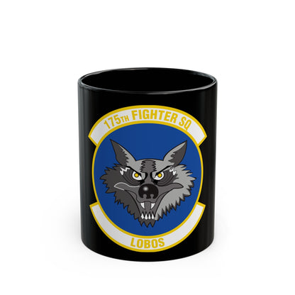175 Fighter Squadron (U.S. Air Force) Black Coffee Mug-11oz-The Sticker Space