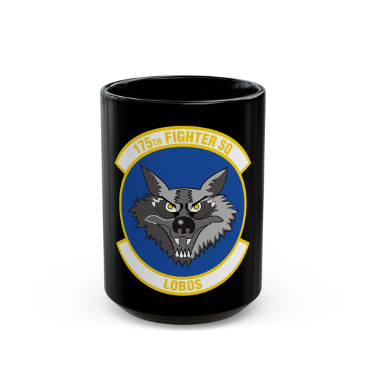 175 Fighter Squadron (U.S. Air Force) Black Coffee Mug-15oz-The Sticker Space