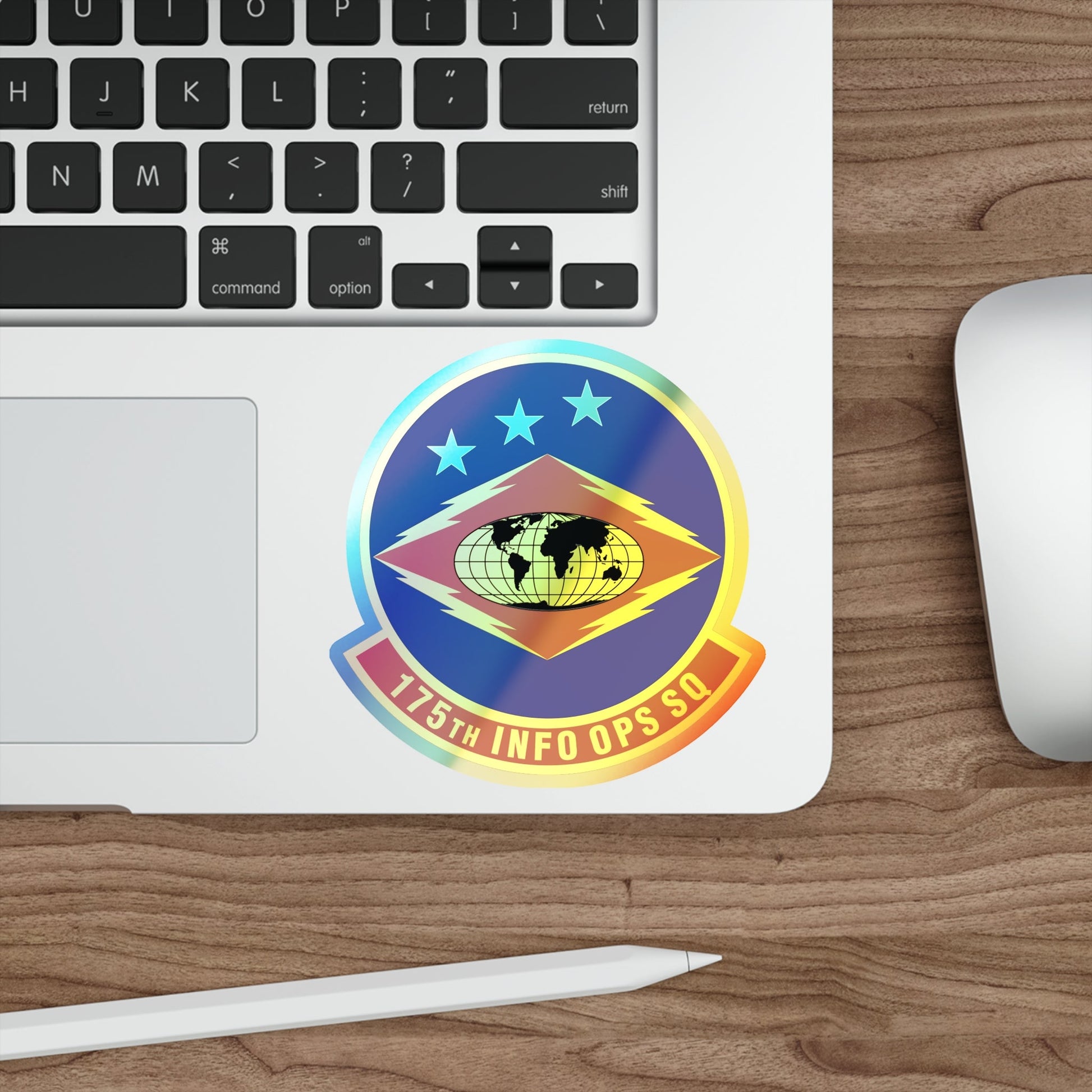 175th Information Operations Squadron (U.S. Air Force) Holographic STICKER Die-Cut Vinyl Decal-The Sticker Space