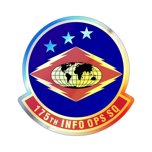 175th Information Operations Squadron (U.S. Air Force) Holographic STICKER Die-Cut Vinyl Decal-6 Inch-The Sticker Space
